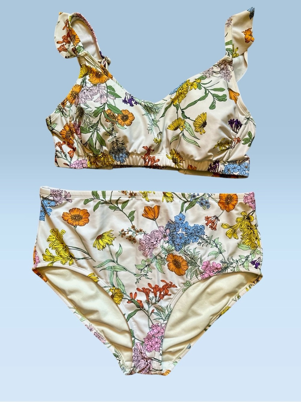 Kona Sol Floral two piece Swimsuit